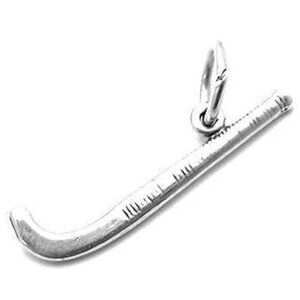 FIELD HOCKEY STICK CHARM IN STERLING SILVER